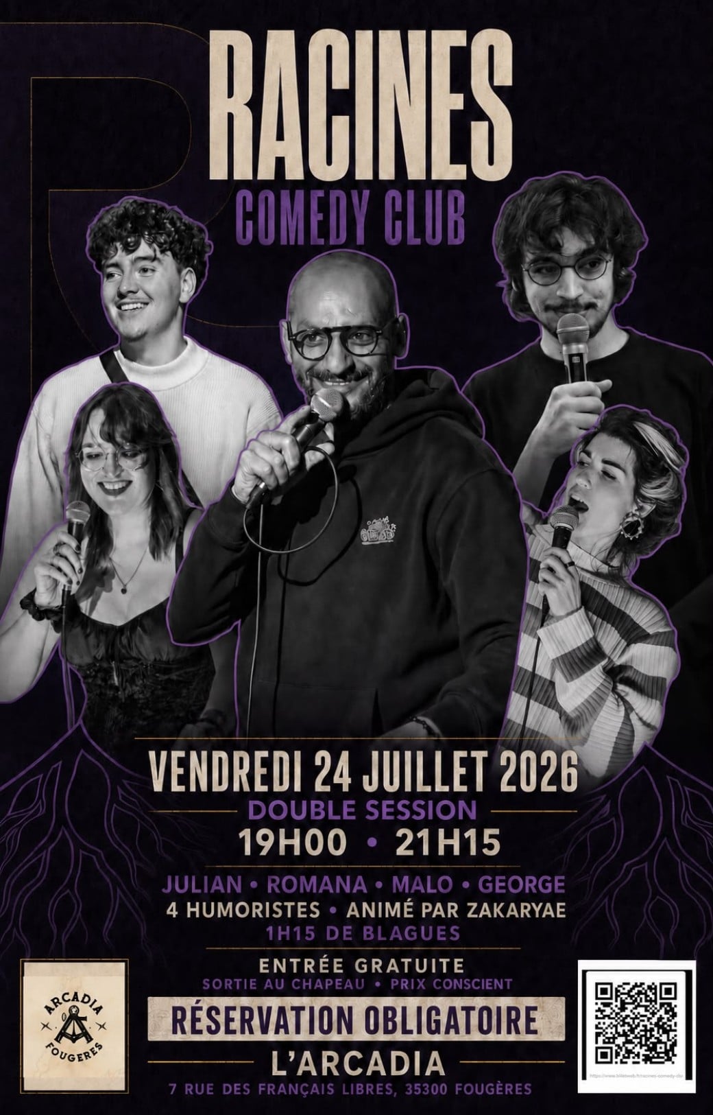 RACINES Comedy Club – Fougeres L'Arcadia