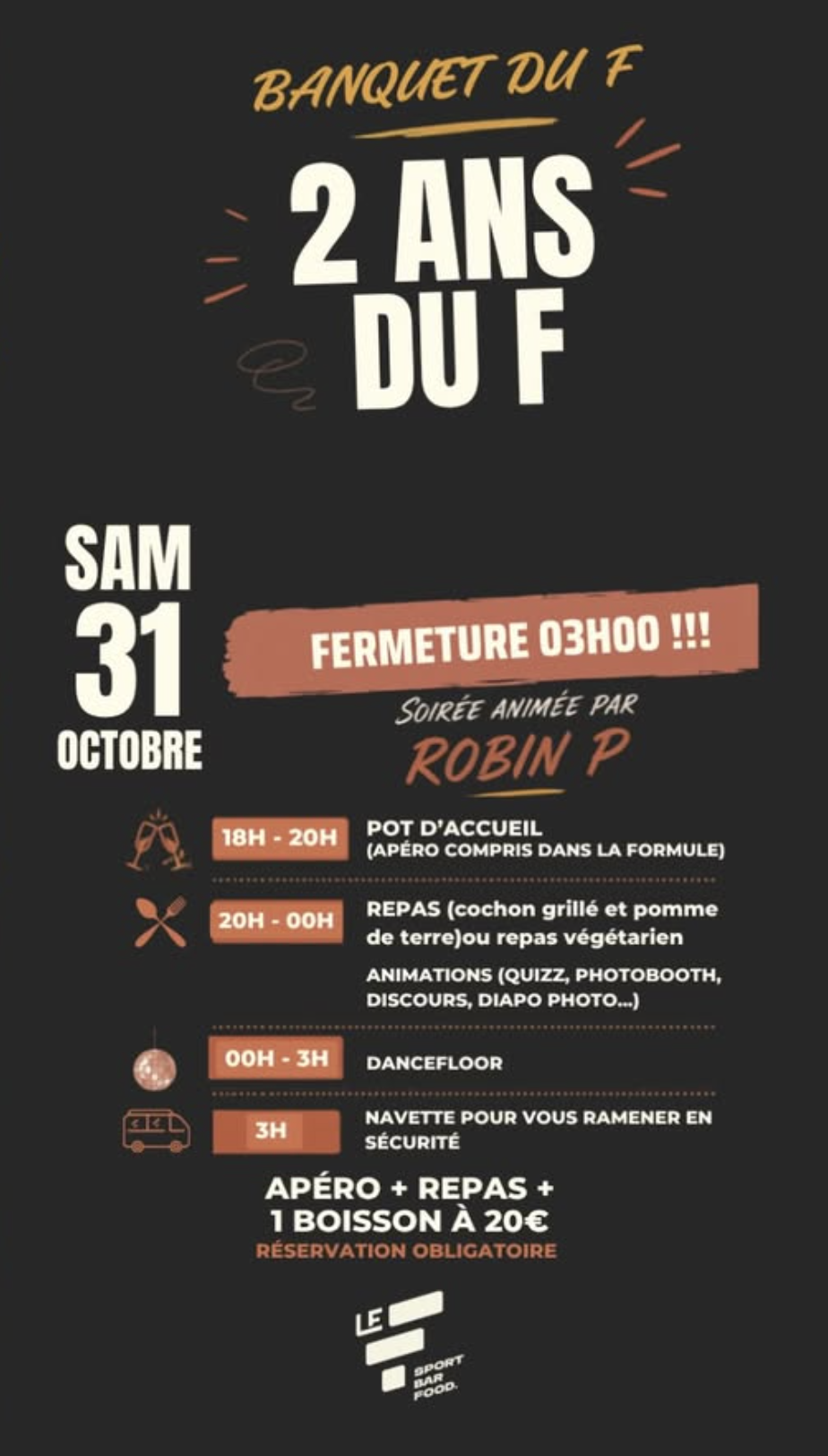 Banquet - 2 ans du F