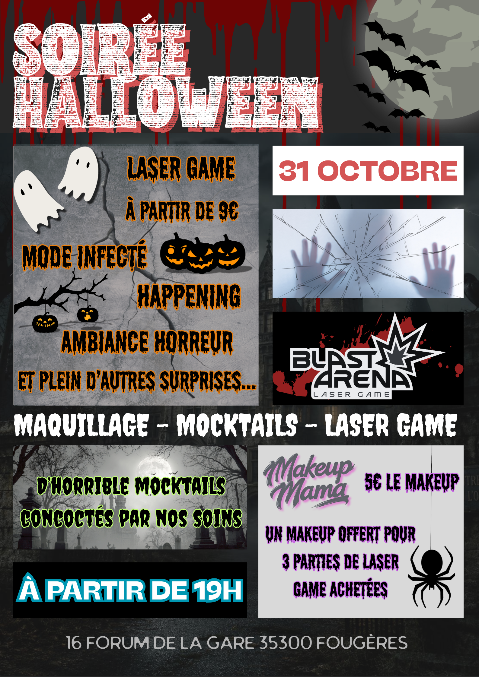 Soirée Halloween chez Blast Arena